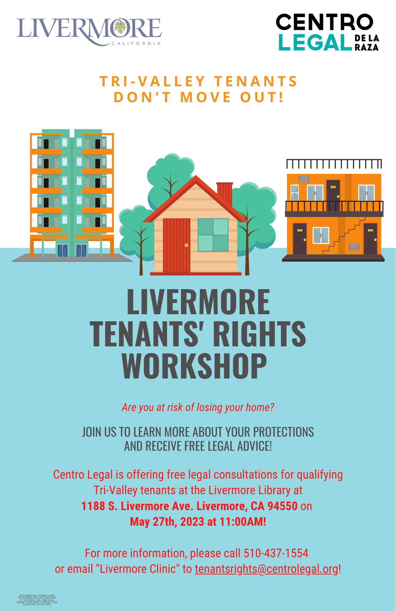 Tri-Valley Tenants' Rights Workshop Flyer (ENG)