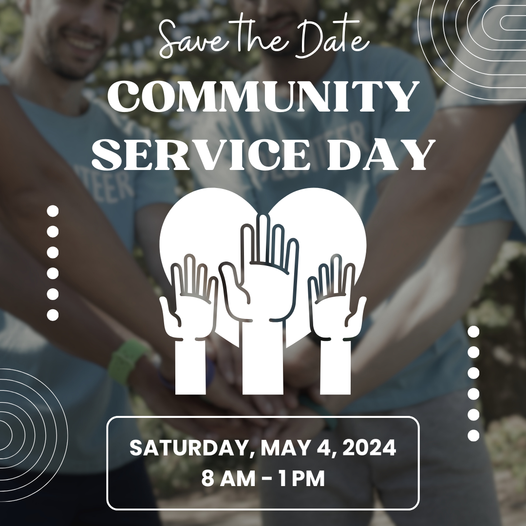Save the Date Community Service Day Social Media