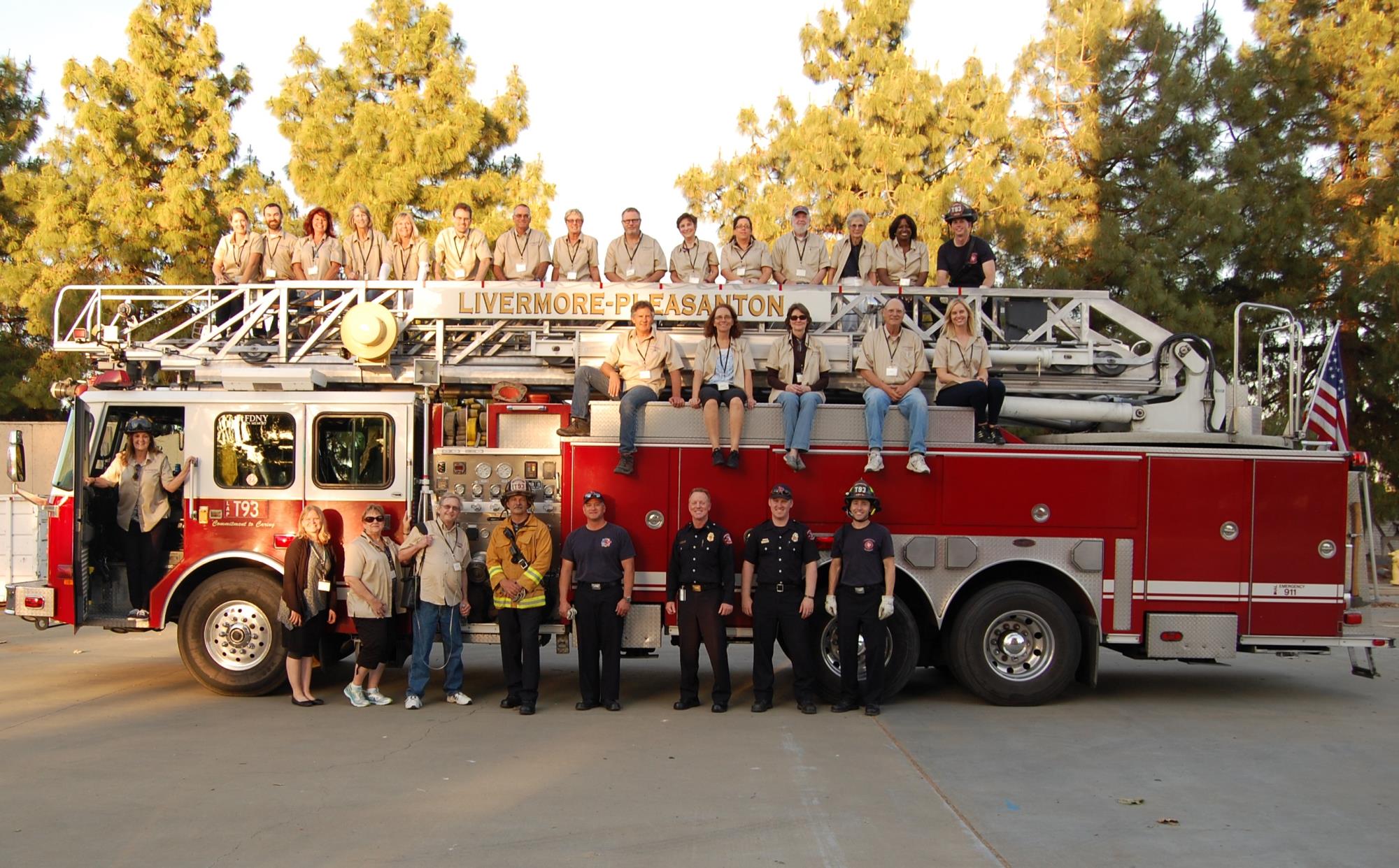 Fire Department group photo with truck