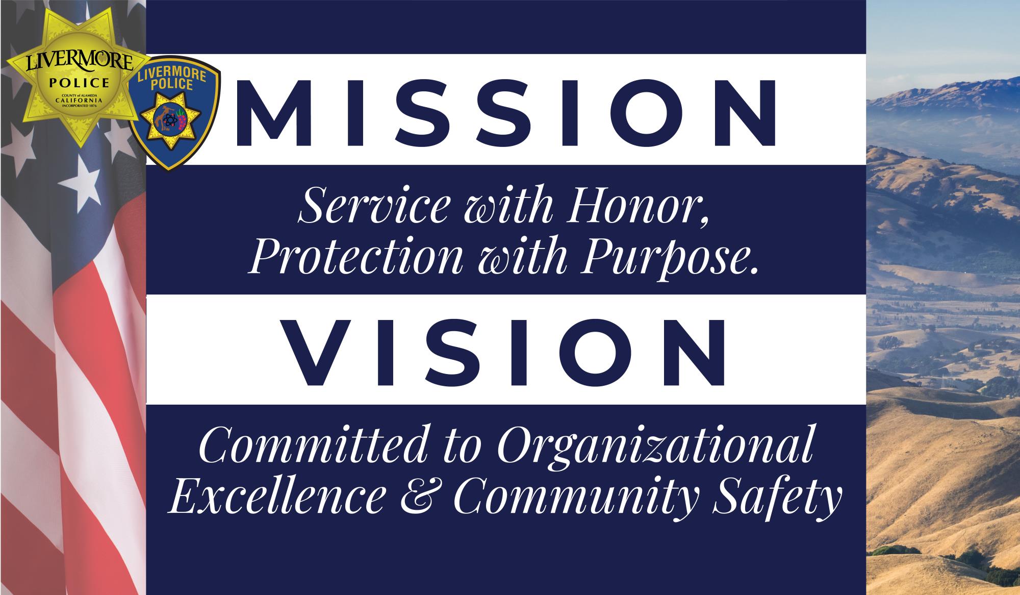 Livermore Police Department Mission and Vision