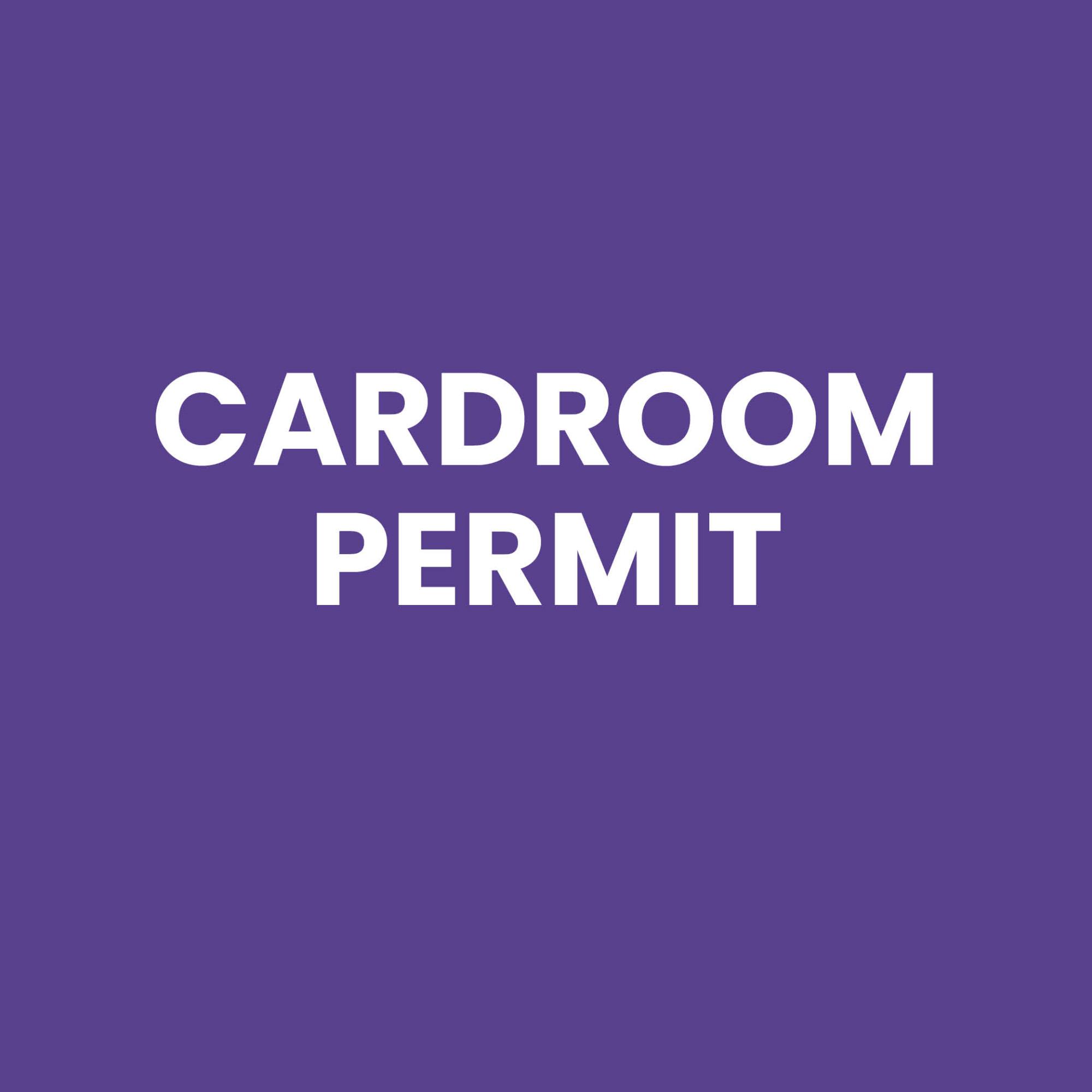 Cardroom Permit