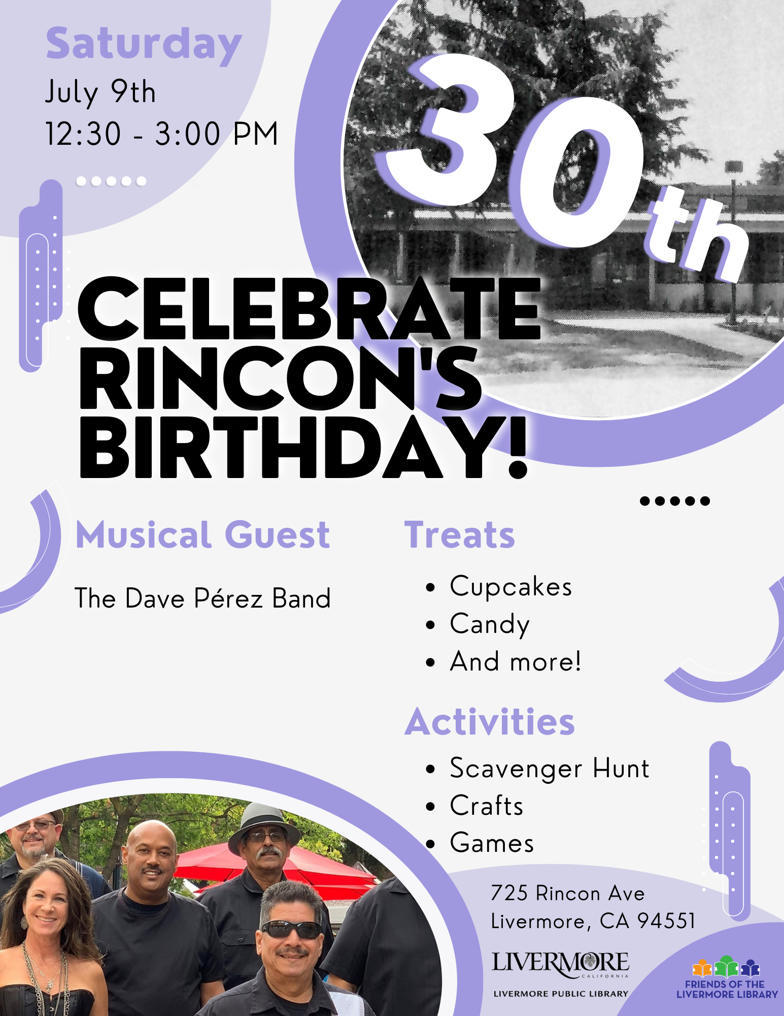 Event Flyer in Spanish for Rincon's 30th Birthday Event on July 9