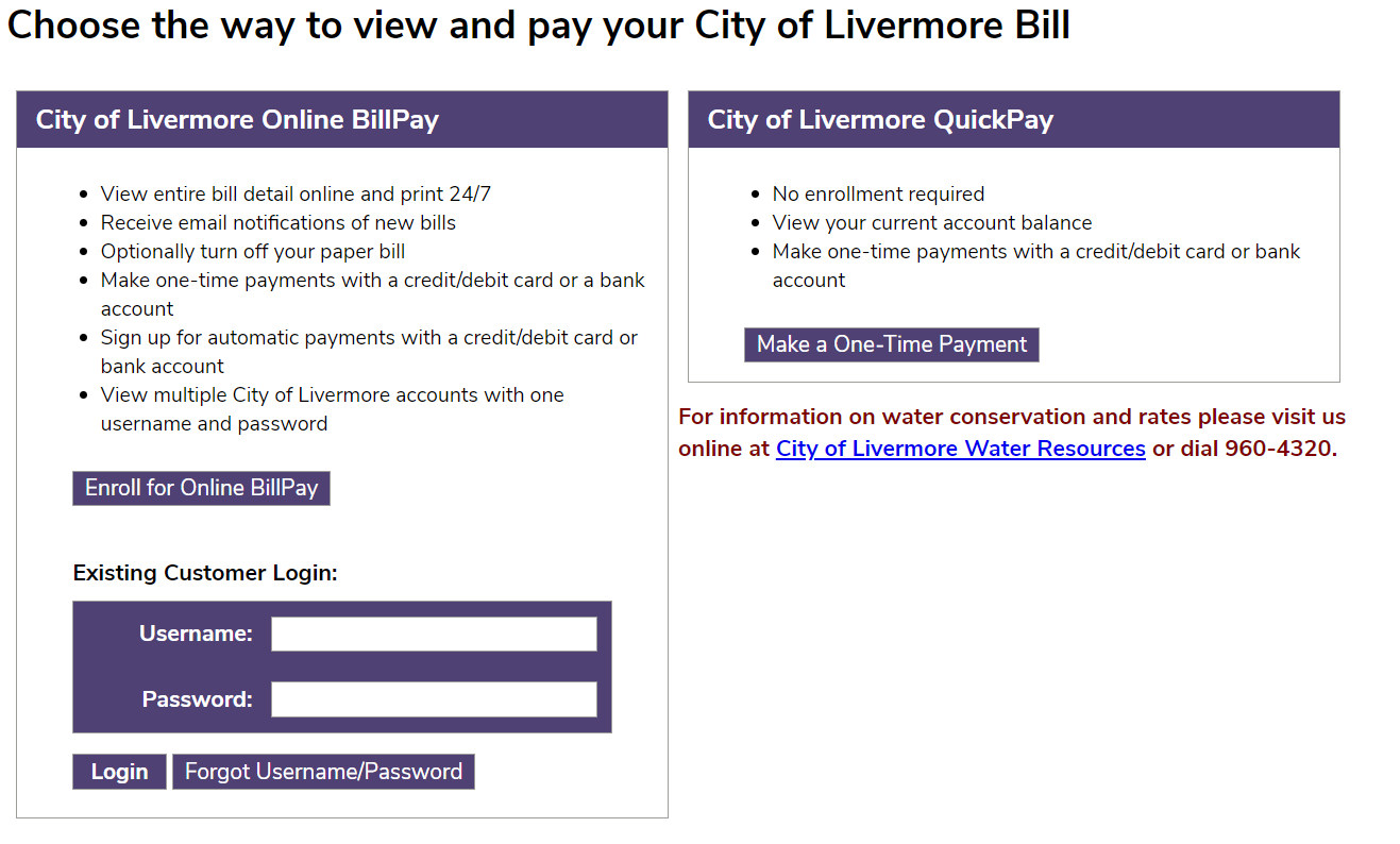 Utility Bill Pay Portal